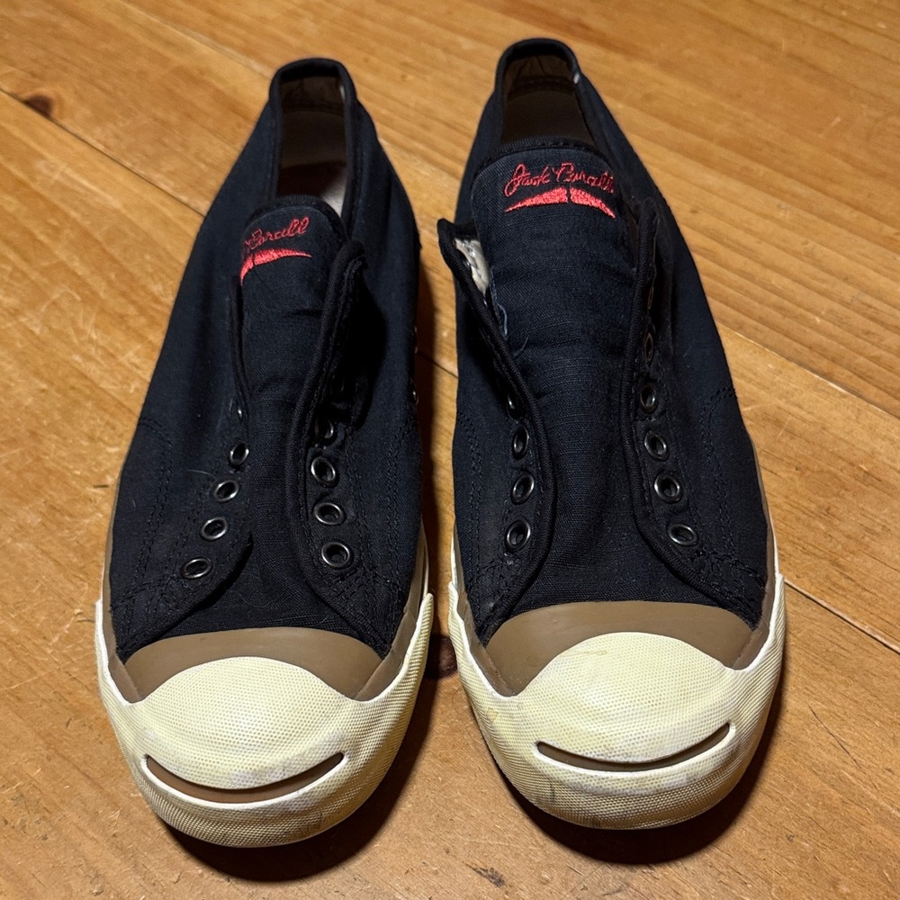 John Varvatos/Converse Jack Purcell laceless slip ons size 9.5